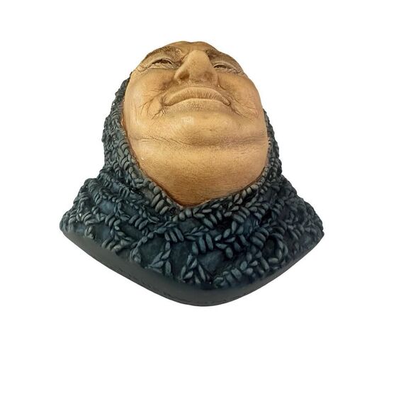 Vintage Bossons Chalkware Wall Plaque – Old Woman, Mid Century Decor - Picture 2 of 7